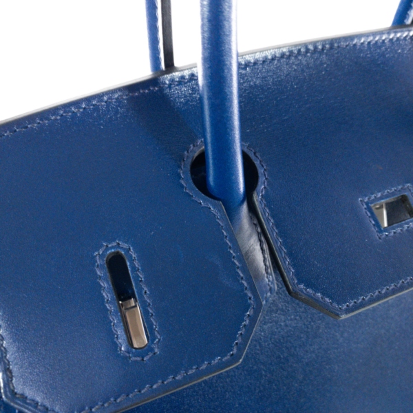 HM Blue Sapphire Sellier Birkin 30 - Image 16