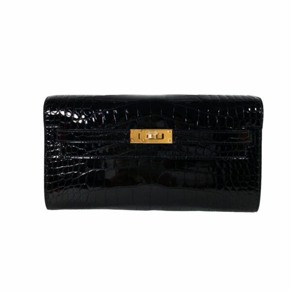 HM Kelly To Go Black Alligator GHW