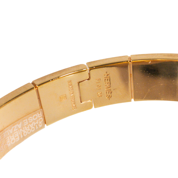 HM Rose Azalee Narrow Hinged Bracelet Rose Gold - Image 6