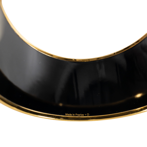 HM Extra-Wide Black Printed Enamel Bangle - Image 3