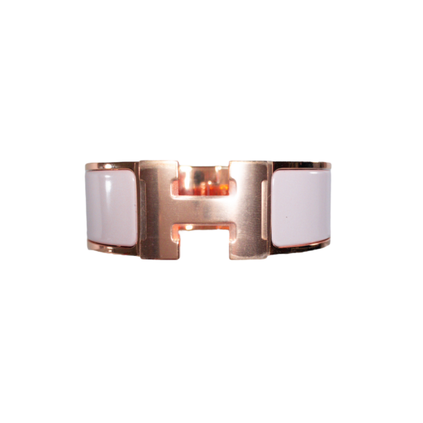 HM Rose Candeur Wide Clic H Bracelet Rose Gold