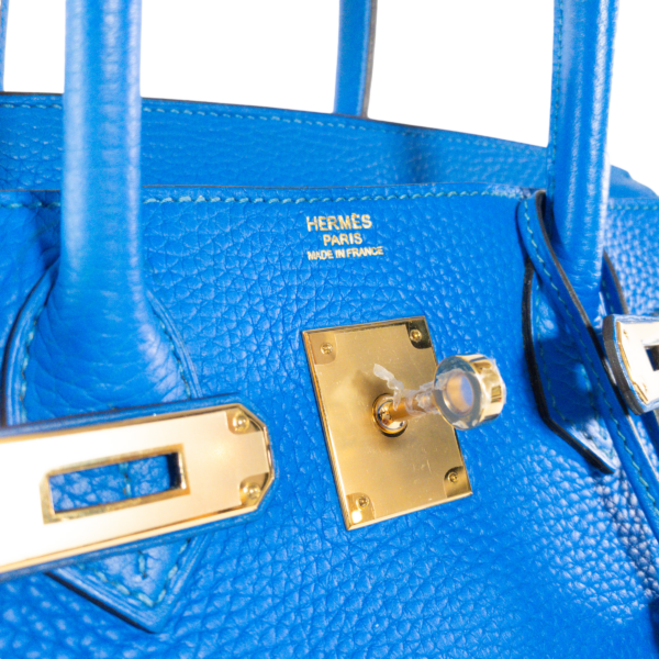 HM Blue Hydra Clemence Birkin 30cm GHW - Image 6