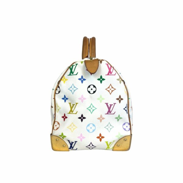 LV Speedy 30 White Multicolor Monogram Canvas - Image 7