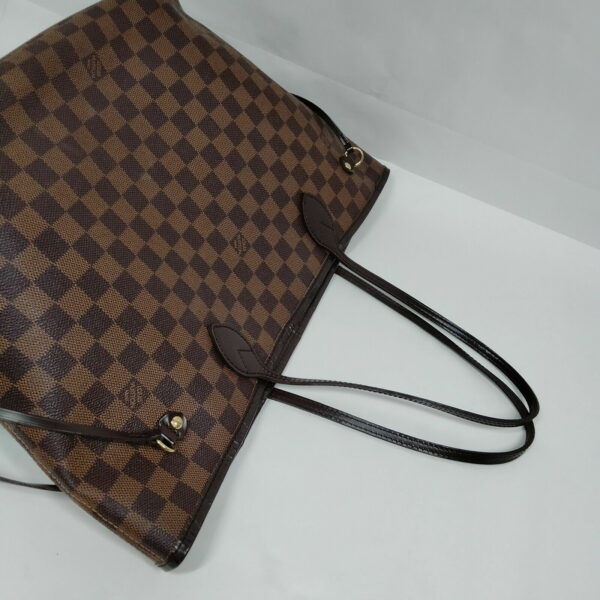 LV Neverfull MM Damier Ebene Tote Bag - Image 3