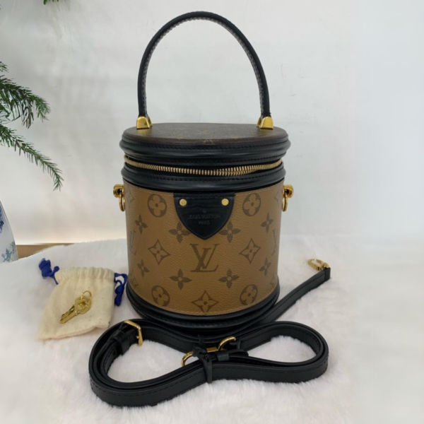 LV Cannes Handbag Reverse Monogram Canvas